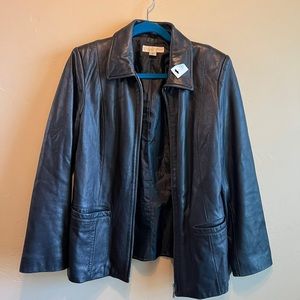 Vintage Leather black jacket, size M